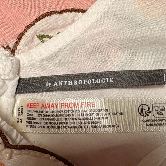 Anthropologie Embroidered Beaded Bralette - Picture 3 of 3